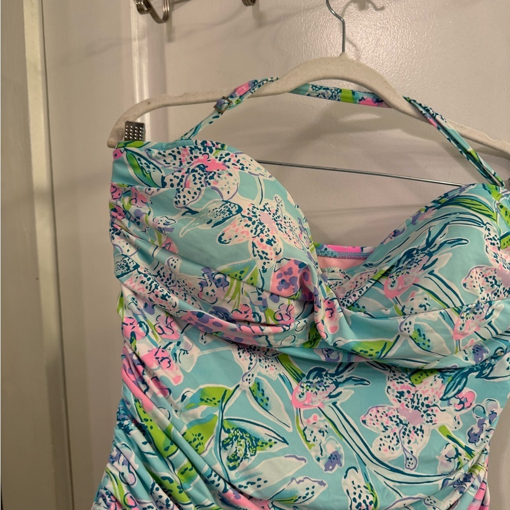 Lilly Pulitzer Flamenco One Piece Swimsuit Sway This Way Removable Strap 14 - Picture 6 of 13